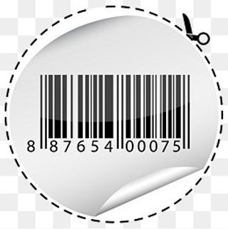 圆形漂亮条码矢量,免抠元素