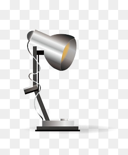 手绘家电台灯插画