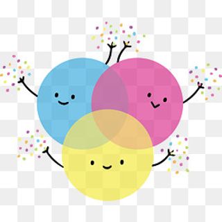 世界平面设计艺术三原色矢量素材,免抠元素