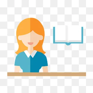 教师服务学习上课书本,免抠元素