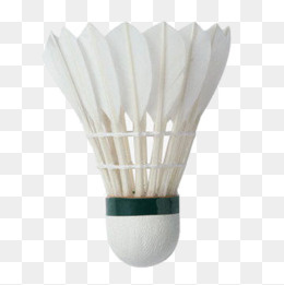 白色真实羽毛球元素,免抠元素