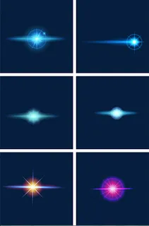 科技炫光光线效果,免抠元素