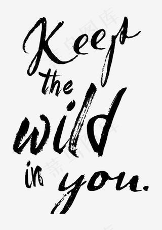 手绘英文字装饰