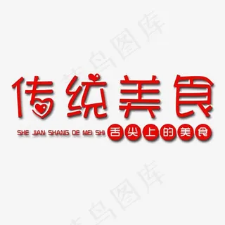 舌尖上的美食艺术字