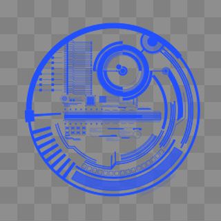 科技感PSD透明底,免抠元素