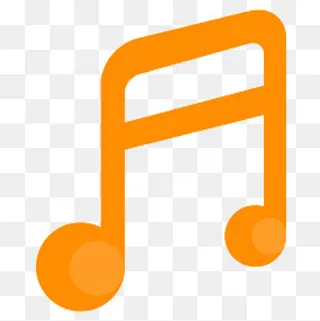 红色音符设计图标,免抠元素