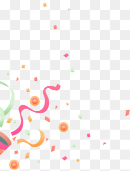 卡通活动彩灯金币礼花,免抠元素