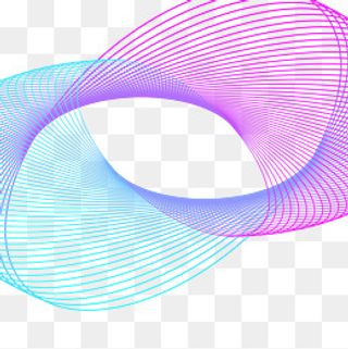 蓝紫色彩色渐变线条图案元素,免抠元素