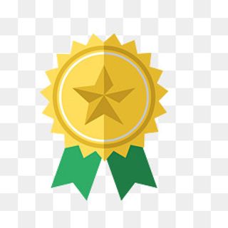 矢量卡通星星等级勋章PNG图片,免抠元素