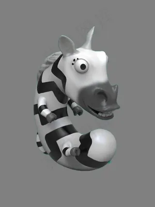 卡通矢量三维动物字母PNG图,免抠元素艺术字