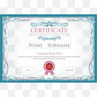 证书模板PNG下载