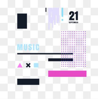 孟菲斯风格时尚潮流点线面素材,免抠元素