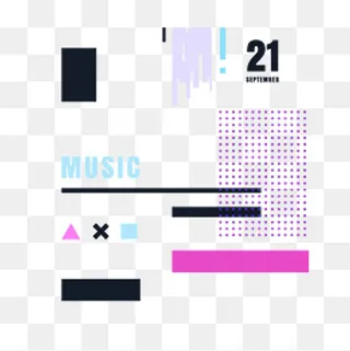 孟菲斯风格时尚潮流点线面素材,免抠元素