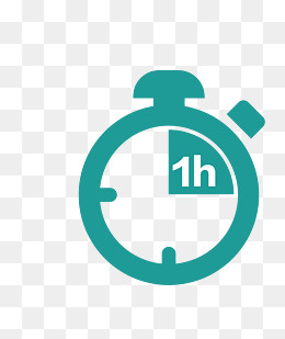 矢量卡通倒计时一小时,免抠元素