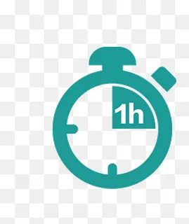 矢量卡通倒计时一小时,免抠元素