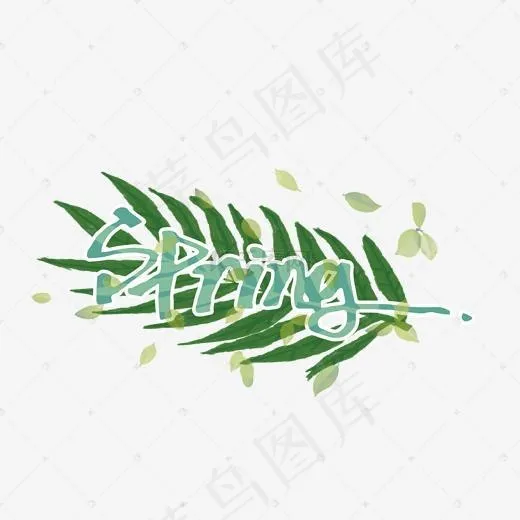 绿色spring矢量图(2000*2000px)ai矢量模版下载