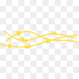 黄色声波线,免抠元素