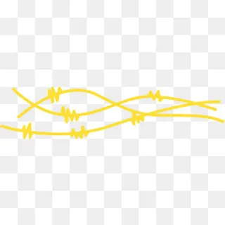 黄色声波线,免抠元素