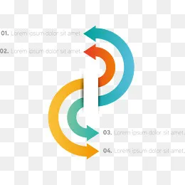 矢量手绘双曲线箭头PPT(7274*5274px)ai矢量模版下载