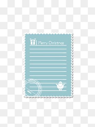 圣诞节可爱卡通邮票贴纸,免抠元素
