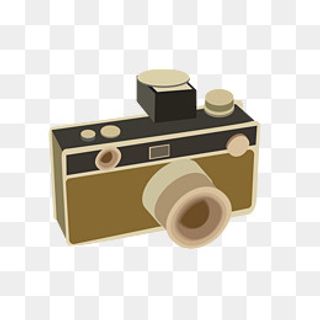 手绘记者相关用品摄像机,免抠元素