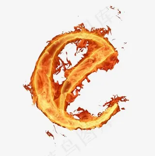 英文火焰文字