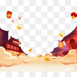 喜庆春节背景设计,免抠元素