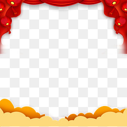 猪年新年装饰边框免抠图,免抠元素