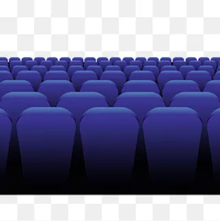 电影院里面的红色椅子