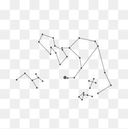 水彩卡通星座创意图案,免抠元素