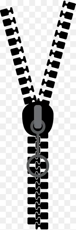 黑色拉链图,免抠元素(1153*3462px)ai矢量模版下载