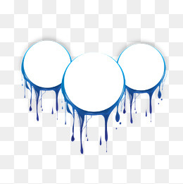 矢量ppt油漆滴落标题