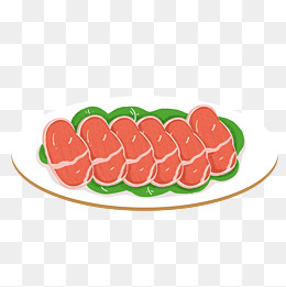 卡通火锅肉类食物矢量素材,免抠元素(2000*2000px)psd模版下载
