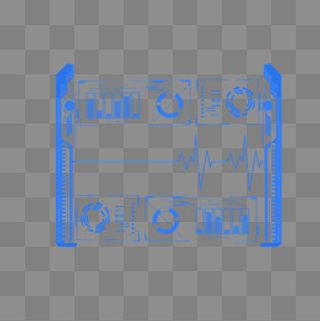 科技感PSD透明底,免抠元素