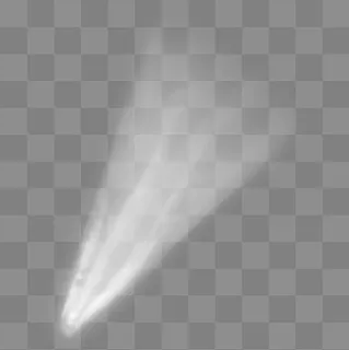 白色流星光束,免抠元素
