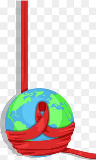 可爱世界艾滋病日矢量图,免抠元素