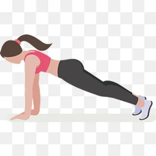 美女教练标准俯卧撑侧面