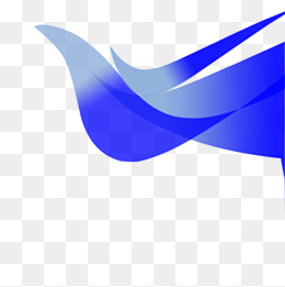 科技不规则图形蓝鸟,免抠元素