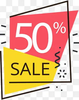 低价销售促销标签,免抠元素