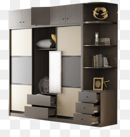 辣小椒北欧移门衣柜,免抠元素