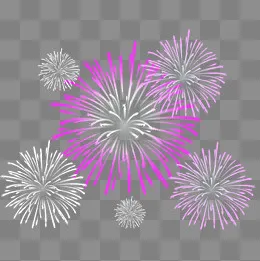 烟花爆竹彩色礼花元素,免抠元素(2000*2000px)psd模版下载