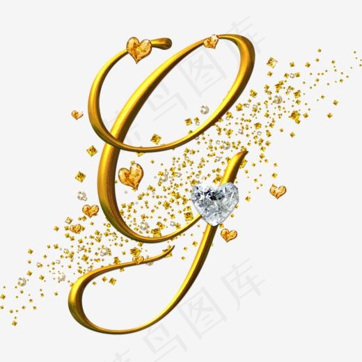 卡通手绘英文字母g