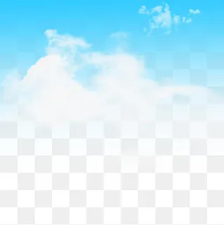 唯美蓝天白云元素,免抠元素 唯美蓝天白云元素,免抠元素