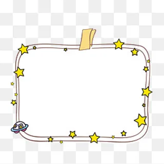 卡通手绘创意相框,免抠元素