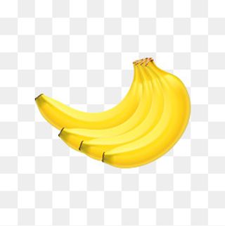 矢量手绘卡通水果香蕉,免抠元素