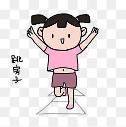 童年夏日清凉手绘卡通可爱小女孩(2000*2000px)psd模版下载