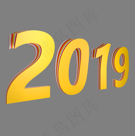 数字字母2019年会活动(2000X2000(DPI:150))psd模版下载