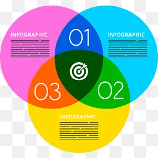 唯美三原色矢量图,免抠元素