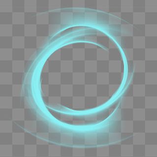 蓝色激光炫光元素,免抠元素