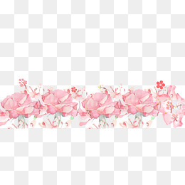 粉红色的花(3832*1509px)psd模版下载